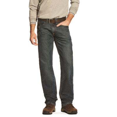 Ariat Work: Rebar M5 Slim DuraStretch Edge Stackable Straight Leg Pantalones Vaqueros Hombre - Azule